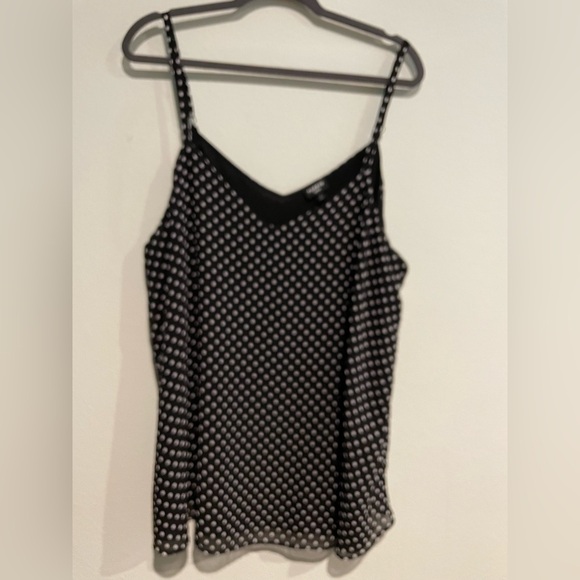 Torrid black with white polka dots swing tank size 2 - Picture 1 of 5